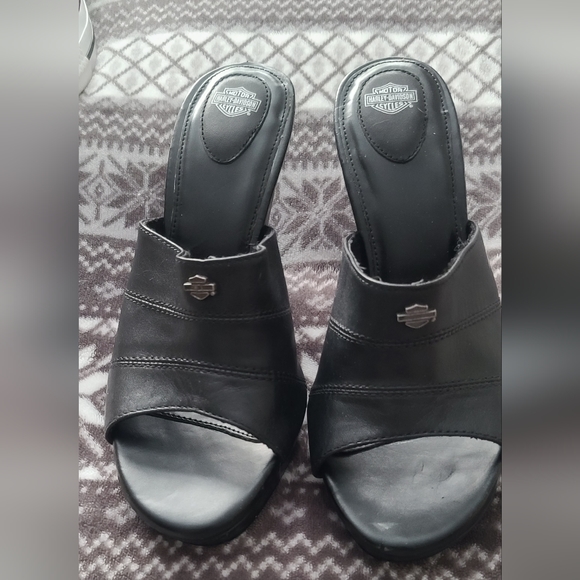 Harley-Davidson Leather Heel Sandals - Picture 7 of 10
